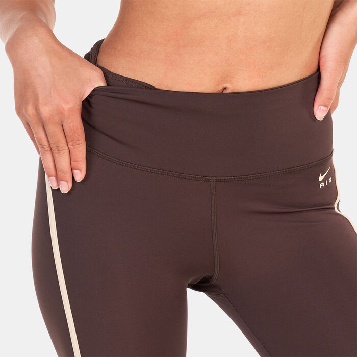 Nike Women's Air Fast Mid-Rise 7/8 Running Leggings Brown Nike Women's Air Fast Mid-Rise 7/8 Running Leggings Brown image number 3
