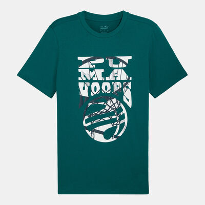 PUMA Men's The Hooper Basketball Graphic T-Shirt Green PUMA Men's The Hooper Basketball Graphic T-Shirt Green