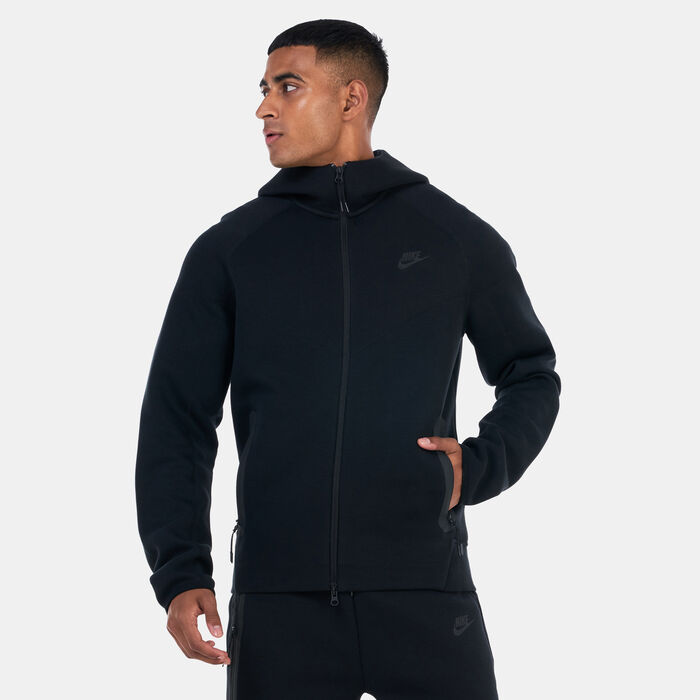 Nike Men's Sportswear Tech Fleece Windrunner Full-Zip Hoodie Black image number 0
