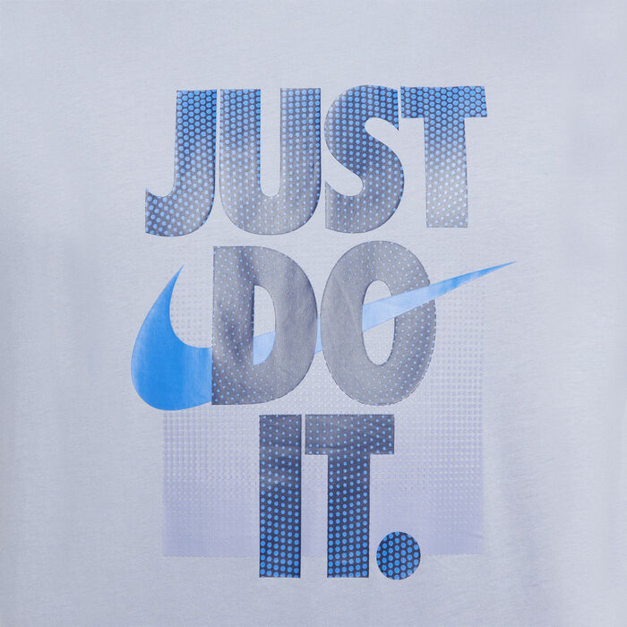 Nike Men's Sportswear Just Do It T-Shirt Grey Nike Men's Sportswear Just Do It T-Shirt Grey image number 3