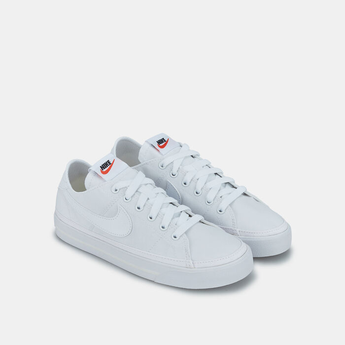 Nike Women's Court Legacy Canvas Shoe White Nike Women's Court Legacy Canvas Shoe White image number 1