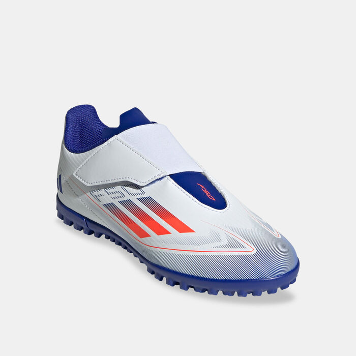 adidas Kids' F50 Club Turf Ground Football Shoes White adidas Kids' F50 Club Turf Ground Football Shoes White image number 1