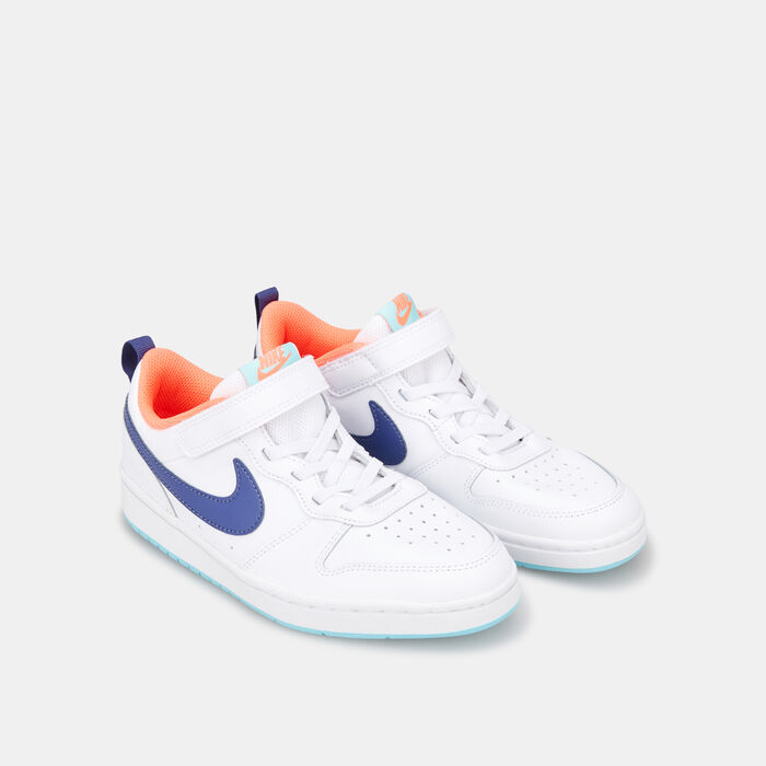 Nike Kids' Court Borough Low 2 Shoe (Younger Kids) White image number 1