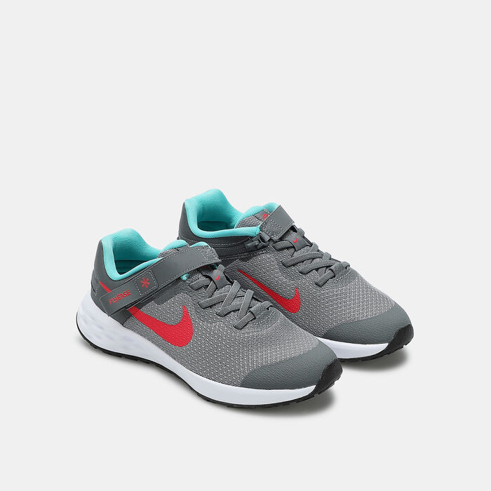Nike Kids' Revolution 6 FlyEase Shoe Grey Nike Kids' Revolution 6 FlyEase Shoe Grey image number 1