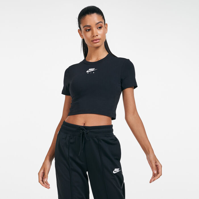 Nike Women's Air Crop Top Black image number 0