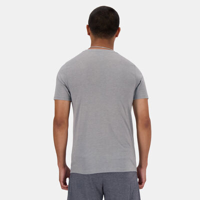 New Balance Men's Sport Essentials Heathertech Running T-Shirt Green