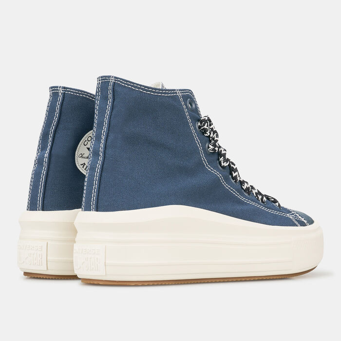 Converse Women's Chuck Taylor All Star Move Shoes Blue Converse Women's Chuck Taylor All Star Move Shoes Blue image number 2