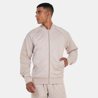adidas Originals Men's Graphics Monogram SST Track Jacket Beige