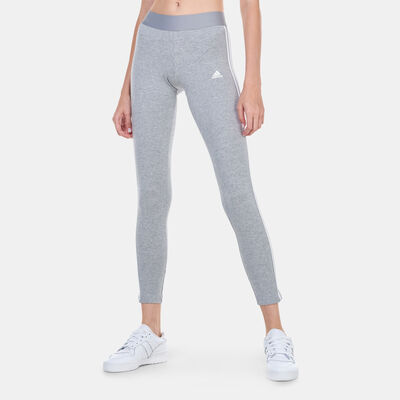 adidas Women's 3 Stripes Leggings Grey adidas Women's 3 Stripes Leggings Grey