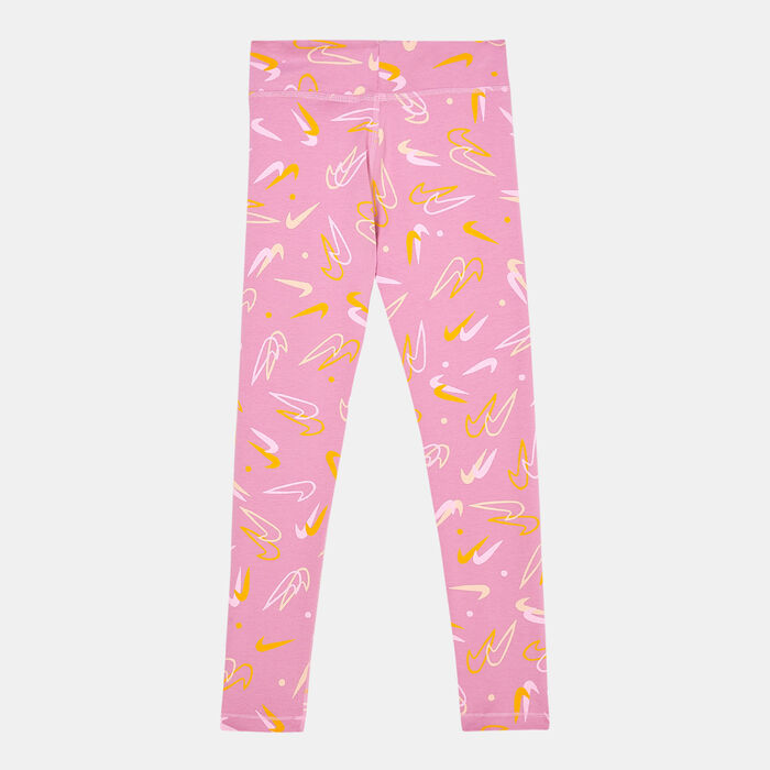 Nike Kids' Sportswear Essential Mid-Rise Leggings (Older Kids) Pink Nike Kids' Sportswear Essential Mid-Rise Leggings (Older Kids) Pink image number 1
