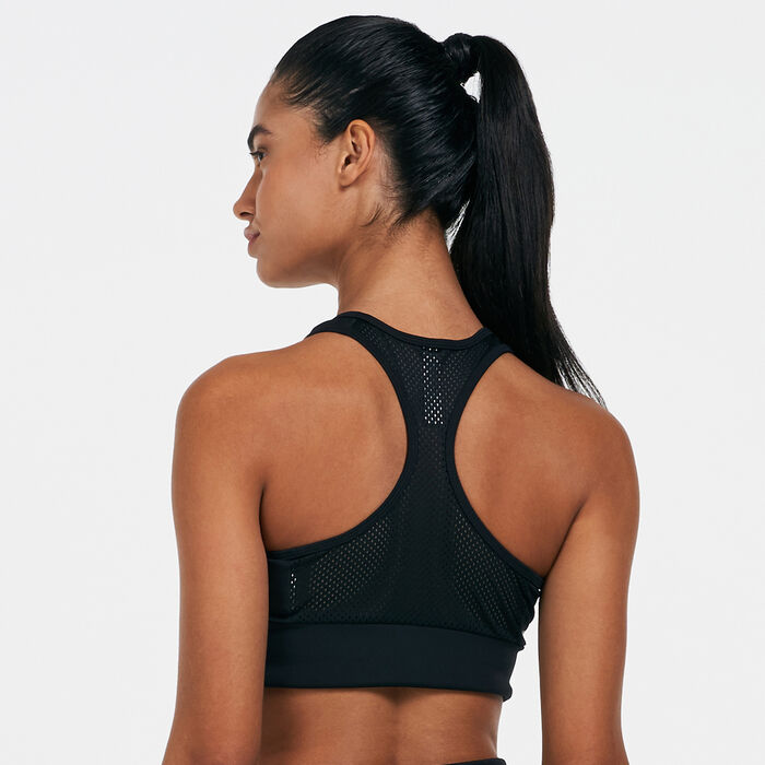 adidas Women's AEROREADY Designed 2 Move Leopard Print Sports Bra Black image number 1