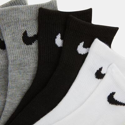 Nike Kids' NHN Basic Quarter Socks (3 Pack) Grey