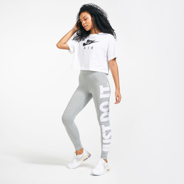 Nike Women's Sportswear Essential Just Do It Leggings Grey Nike Women's Sportswear Essential Just Do It Leggings Grey image number 2