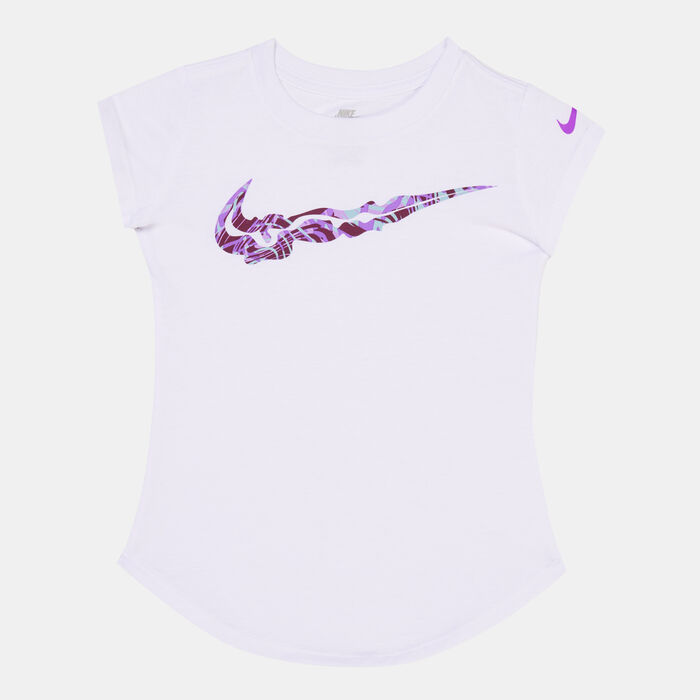 Nike Kids' Lionfish Swoosh T-Shirt White Nike Kids' Lionfish Swoosh T-Shirt White image number 0