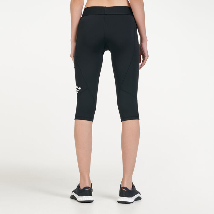 adidas Women's Training Alphaskin Capri Leggings Black adidas Women's Training Alphaskin Capri Leggings Black image number 1