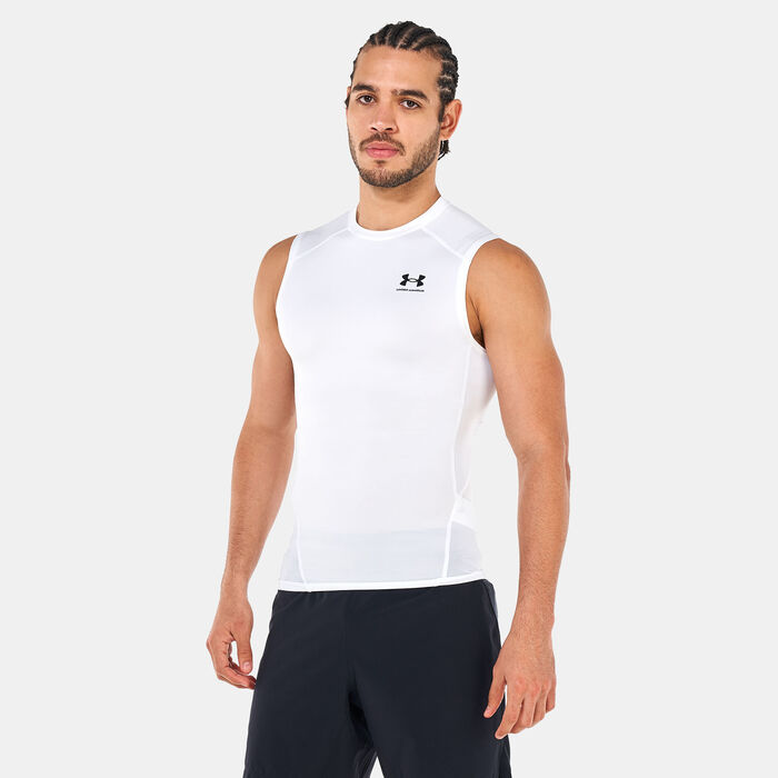 Under Armour Men's HeatGear Armour Top White Under Armour Men's HeatGear Armour Top White image number 0
