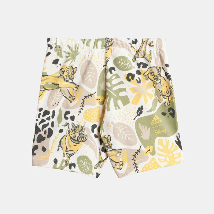 adidas Kids' Disney Lion King T-Shirt and Shorts Set (Baby and Toddler) White image number 4