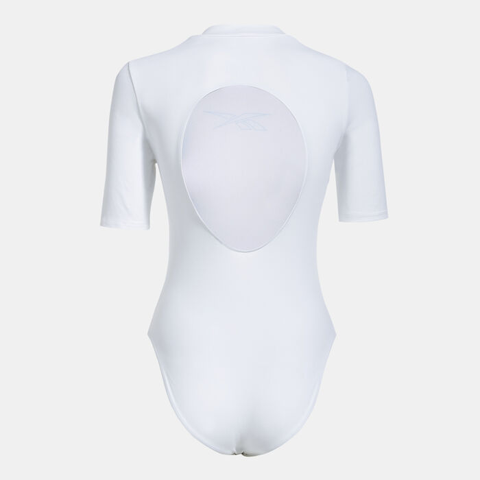 Reebok Women's Studio Bodysuit White image number 1