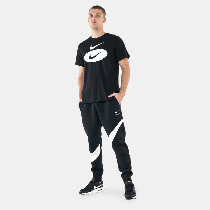Nike Men's Sportswear Swoosh T-Shirt Black Nike Men's Sportswear Swoosh T-Shirt Black image number 2
