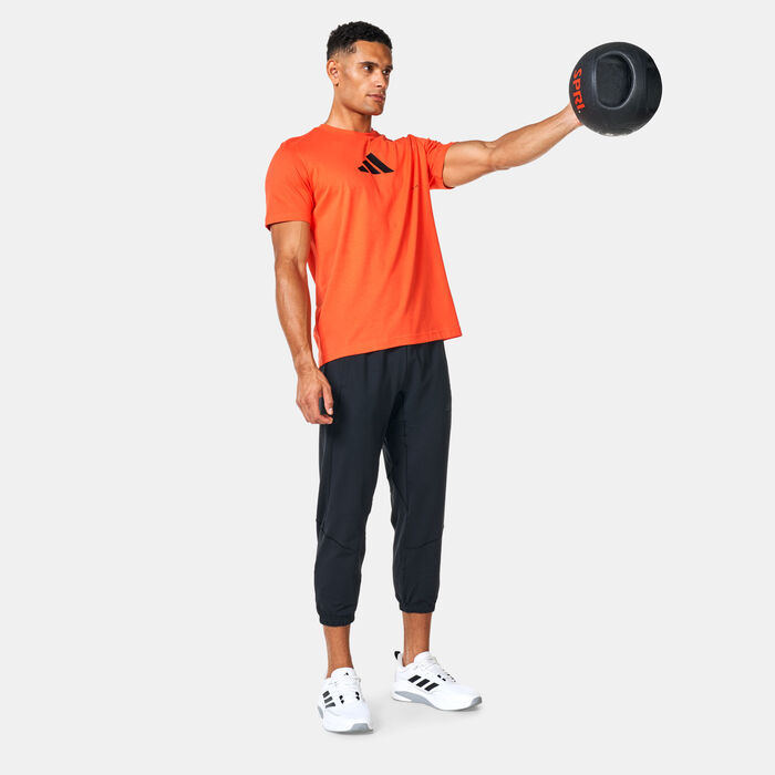 adidas Men's AEROREADY All-Gym Training T-Shirt Red adidas Men's AEROREADY All-Gym Training T-Shirt Red image number 2