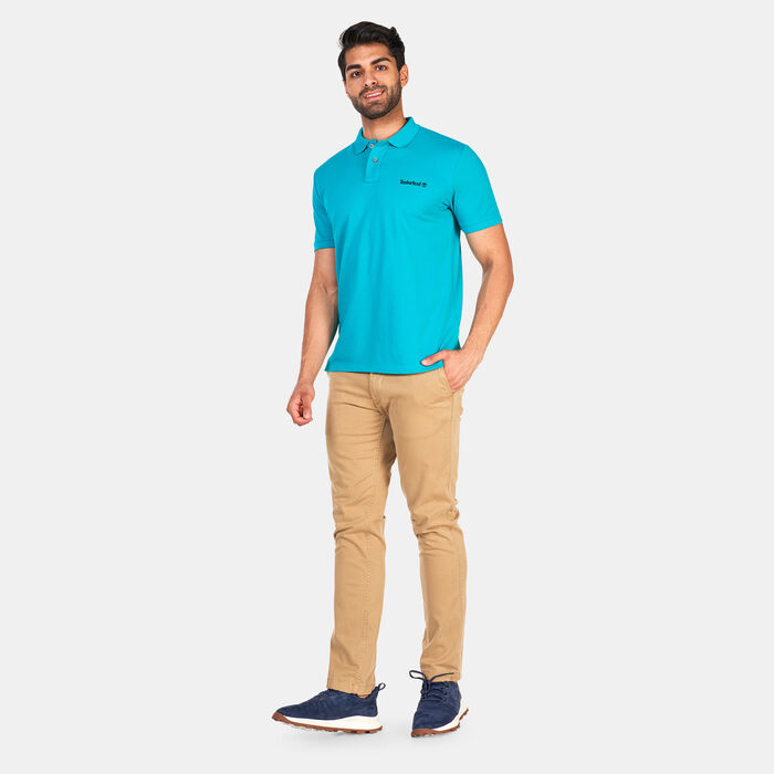 Timberland Men's Small Logo Polo Shirt Green image number 2