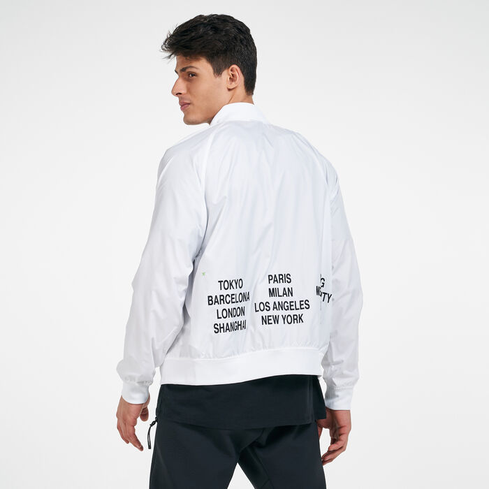 Nike Men's Sportswear Woven World Tour Jacket White Nike Men's Sportswear Woven World Tour Jacket White image number 1
