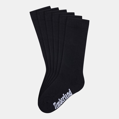 Timberland Women's Core Crew Socks (3 Pack) Black