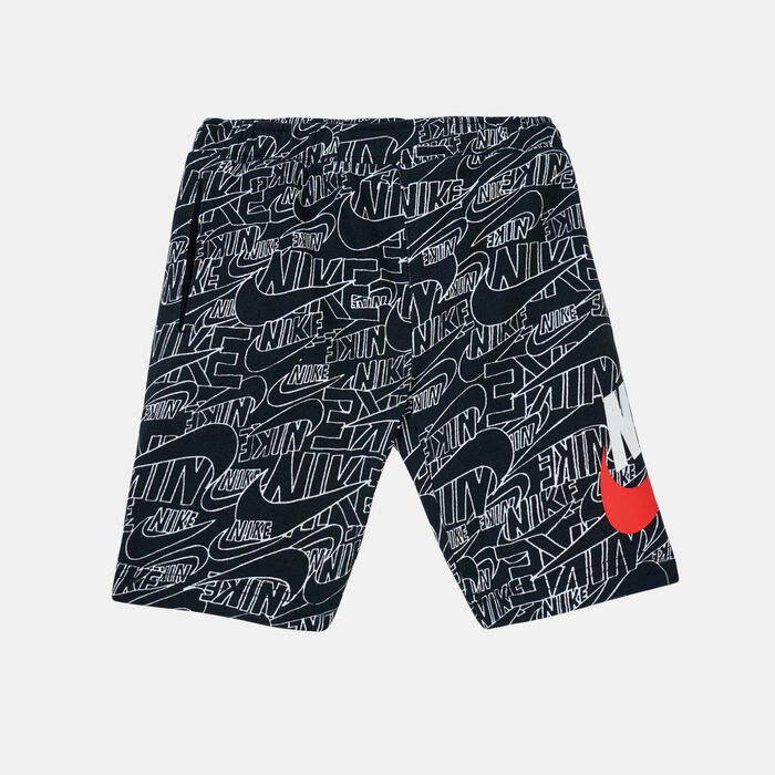 Nike Kids' Sportswear Read Allover Print Shorts Black Nike Kids' Sportswear Read Allover Print Shorts Black image number 0