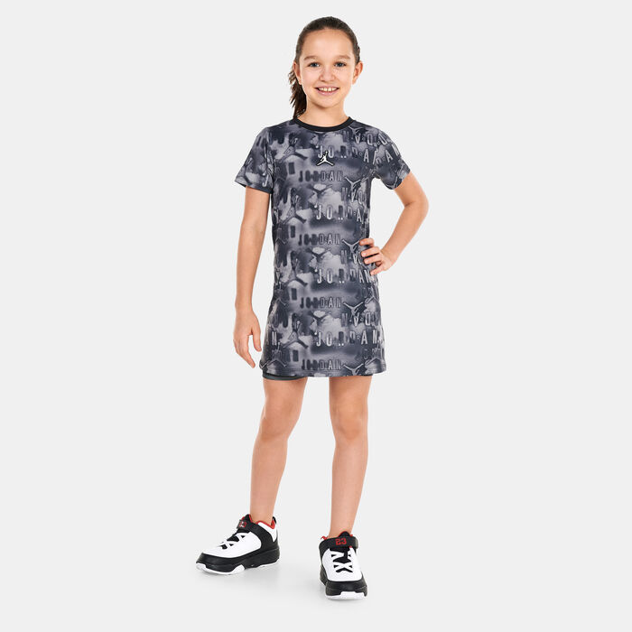 Jordan Kids' Essentials Printed Dress (Younger Kids) Black image number 0