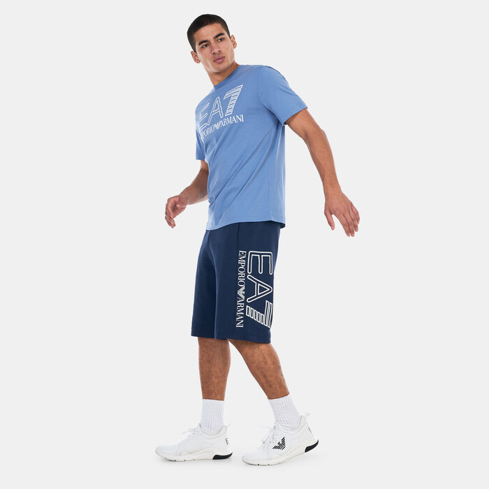 EA7 Emporio Armani Men's Big Logo Graphic Shorts Black EA7 Emporio Armani Men's Big Logo Graphic Shorts Black image number 2