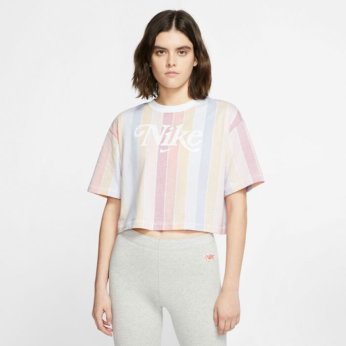 Nike Women's Sportswear Retro Crop Top White image number 0