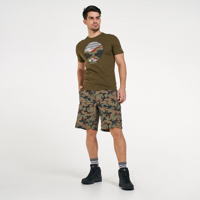 Columbia Men's Silver Ridge™ Printed Cargo Shorts Green Columbia Men's Silver Ridge™ Printed Cargo Shorts Green image number 2