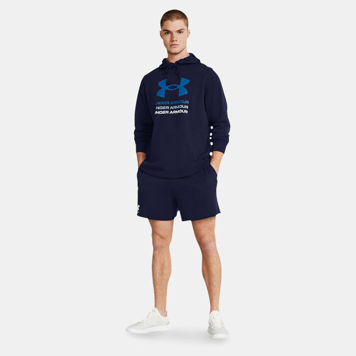 Under Armour Men's Rival Terry Shorts Blue Under Armour Men's Rival Terry Shorts Blue image number 2