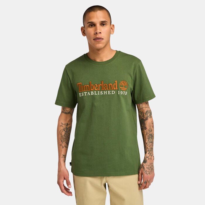 Timberland Men's Established 1973 Logo T-Shirt Green image number 0