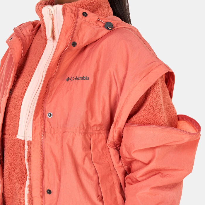 Columbia Women's Laurelwoods™ Interchange Jacket Red Columbia Women's Laurelwoods™ Interchange Jacket Red image number 4