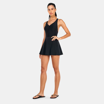 Speedo Women's Lily Swimming Dress Black Speedo Women's Lily Swimming Dress Black