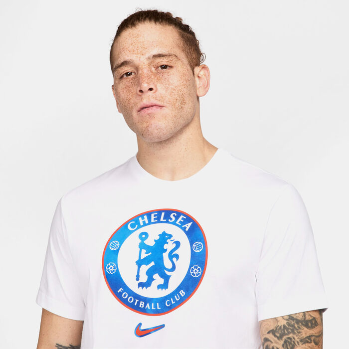 Nike Men's Chelsea Crest T-Shirt White Nike Men's Chelsea Crest T-Shirt White image number 3