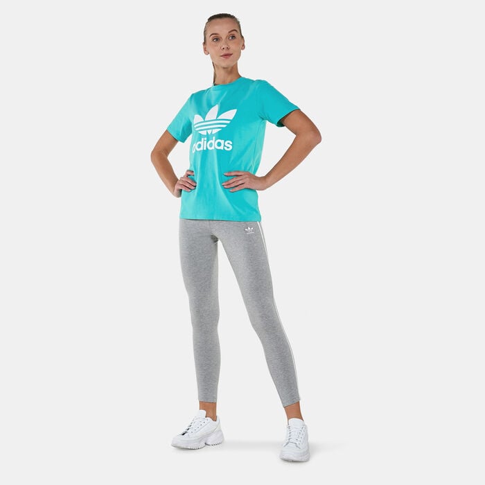 adidas Originals Women's Adicolor Classics Trefoil T-Shirt Green adidas Originals Women's Adicolor Classics Trefoil T-Shirt Green image number 2