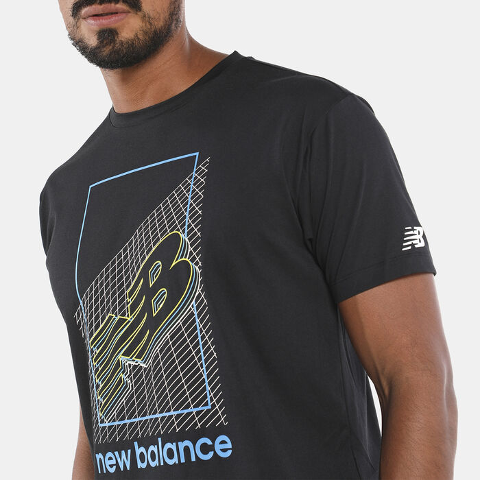 New Balance Men's R.W.T. Graphic Heathertech T-Shirt Black New Balance Men's R.W.T. Graphic Heathertech T-Shirt Black image number 3