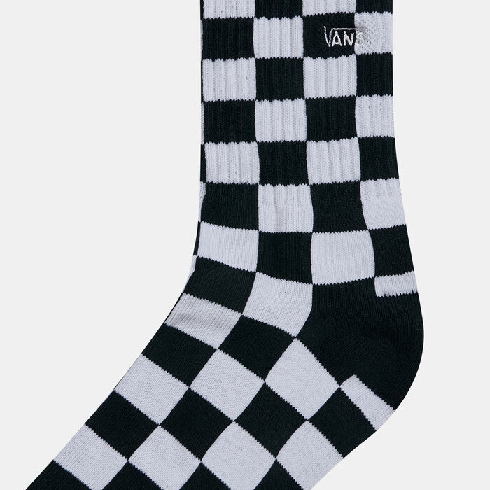 Vans Checkerboard Crew II Socks Black image number 1