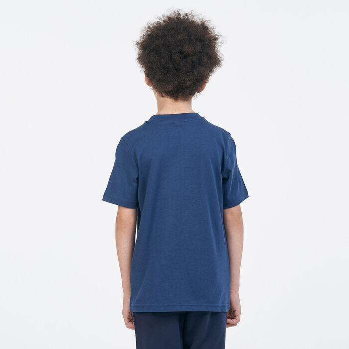 adidas Originals Kids' Graphic Print T-Shirt Blue adidas Originals Kids' Graphic Print T-Shirt Blue image number 1