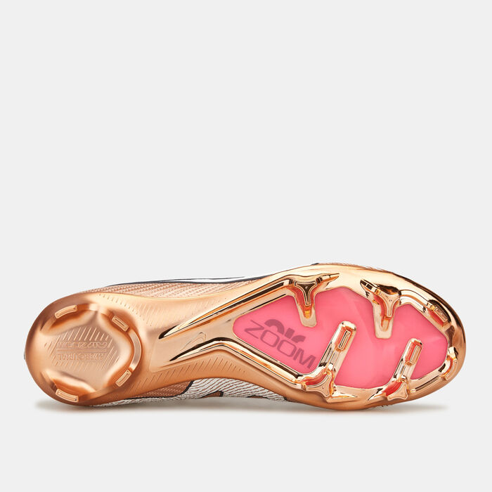 Nike Men's Zoom Mercurial Vapor 15 Elite Firm Ground Football Shoe Gold image number 3