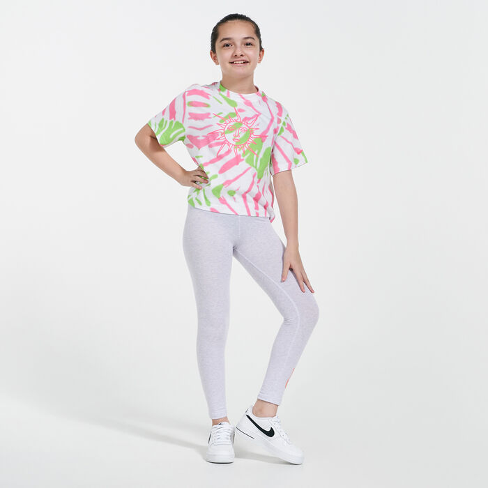 Nike Kids' Sportswear Boxy Tie Dye T-Shirt White image number 2