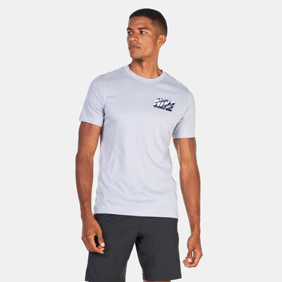 Nike Men's Dri-FIT Training T-Shirt Grey Nike Men's Dri-FIT Training T-Shirt Grey