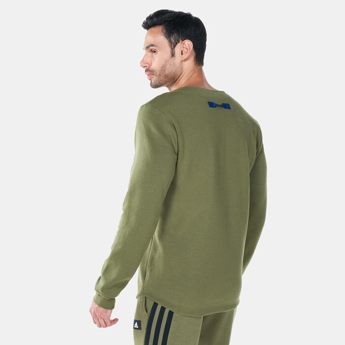adidas Men's Sportswear Baseball Reverisble Track Jacket Green adidas Men's Sportswear Baseball Reverisble Track Jacket Green image number 1