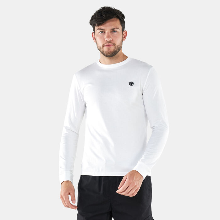 Timberland Men's Dunstan River Long Sleeve T-Shirt White Timberland Men's Dunstan River Long Sleeve T-Shirt White image number 0