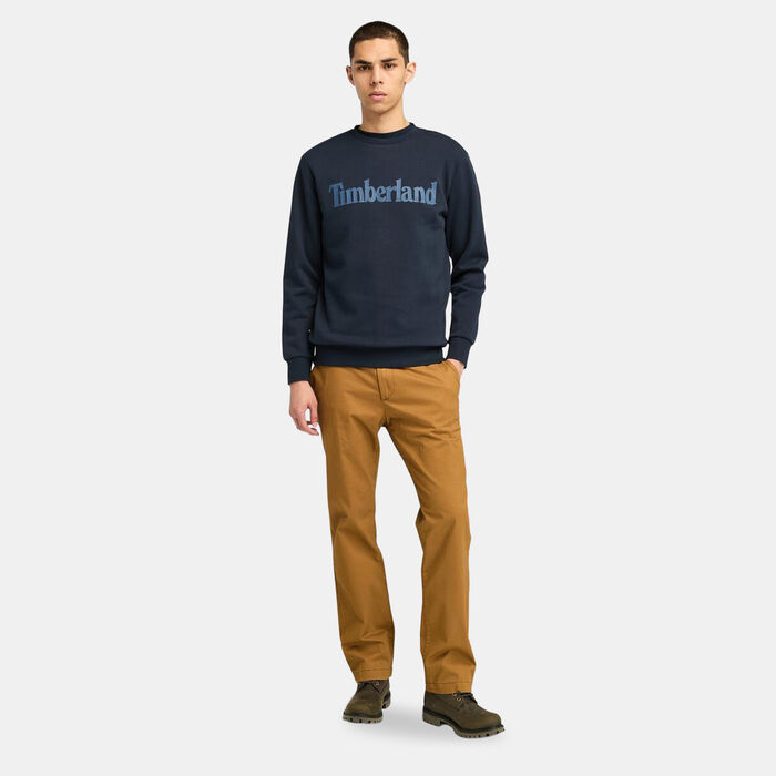 Timberland Men's Northwood Wordmark Logo Sweatshirt Blue Timberland Men's Northwood Wordmark Logo Sweatshirt Blue image number 2
