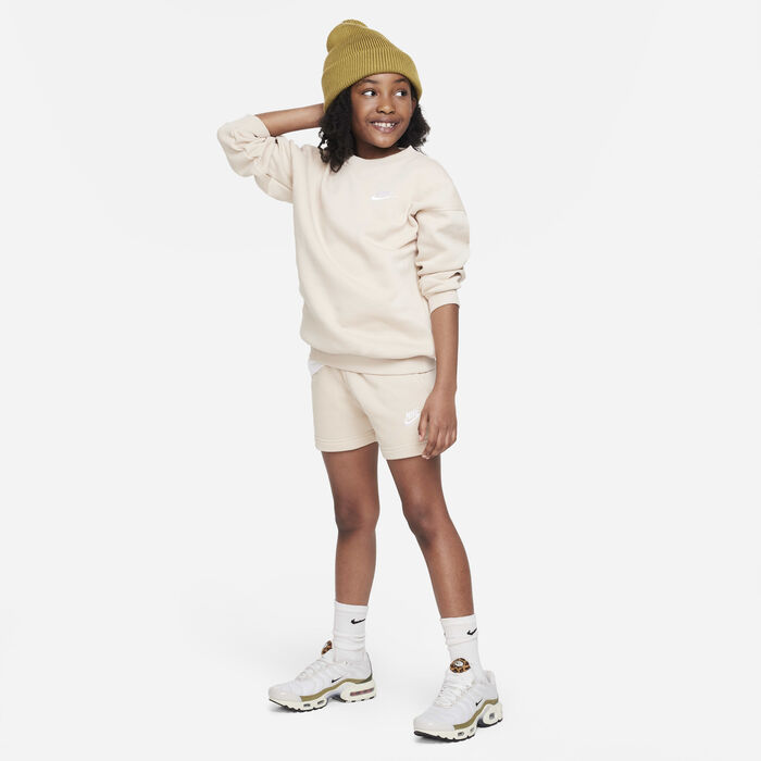 Nike Kids' Sportswear Club Fleece Shorts Beige Nike Kids' Sportswear Club Fleece Shorts Beige image number 5