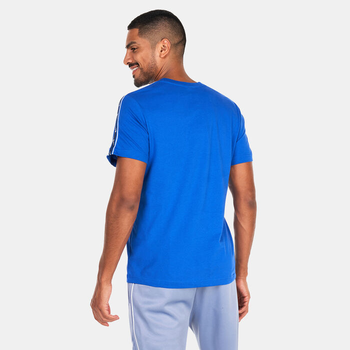 Nike Men's Sportswear Repeat Swoosh T-Shirt Blue Nike Men's Sportswear Repeat Swoosh T-Shirt Blue image number 1