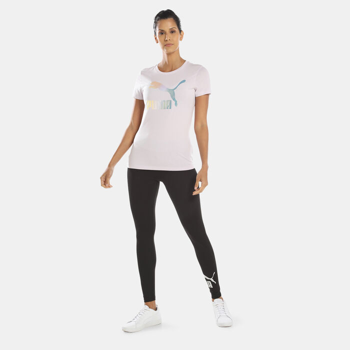 PUMA Women's Crystal Galaxy Graphic T-Shirt Purple PUMA Women's Crystal Galaxy Graphic T-Shirt Purple image number 2